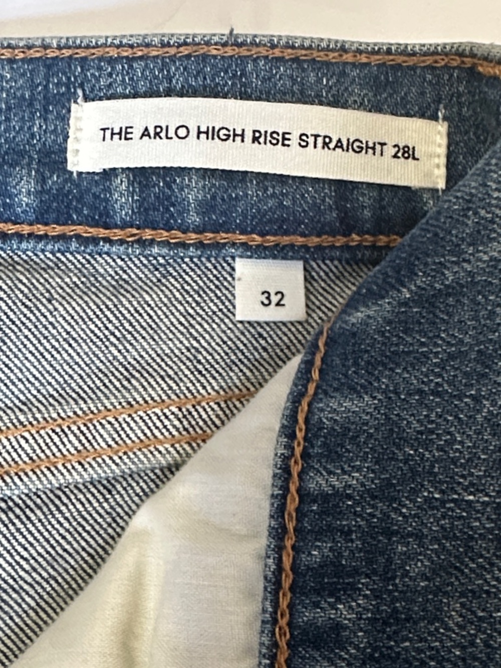 Denim Forum Women’s The Arlo High Rise Straight Size 32 - Picture 8 of 12